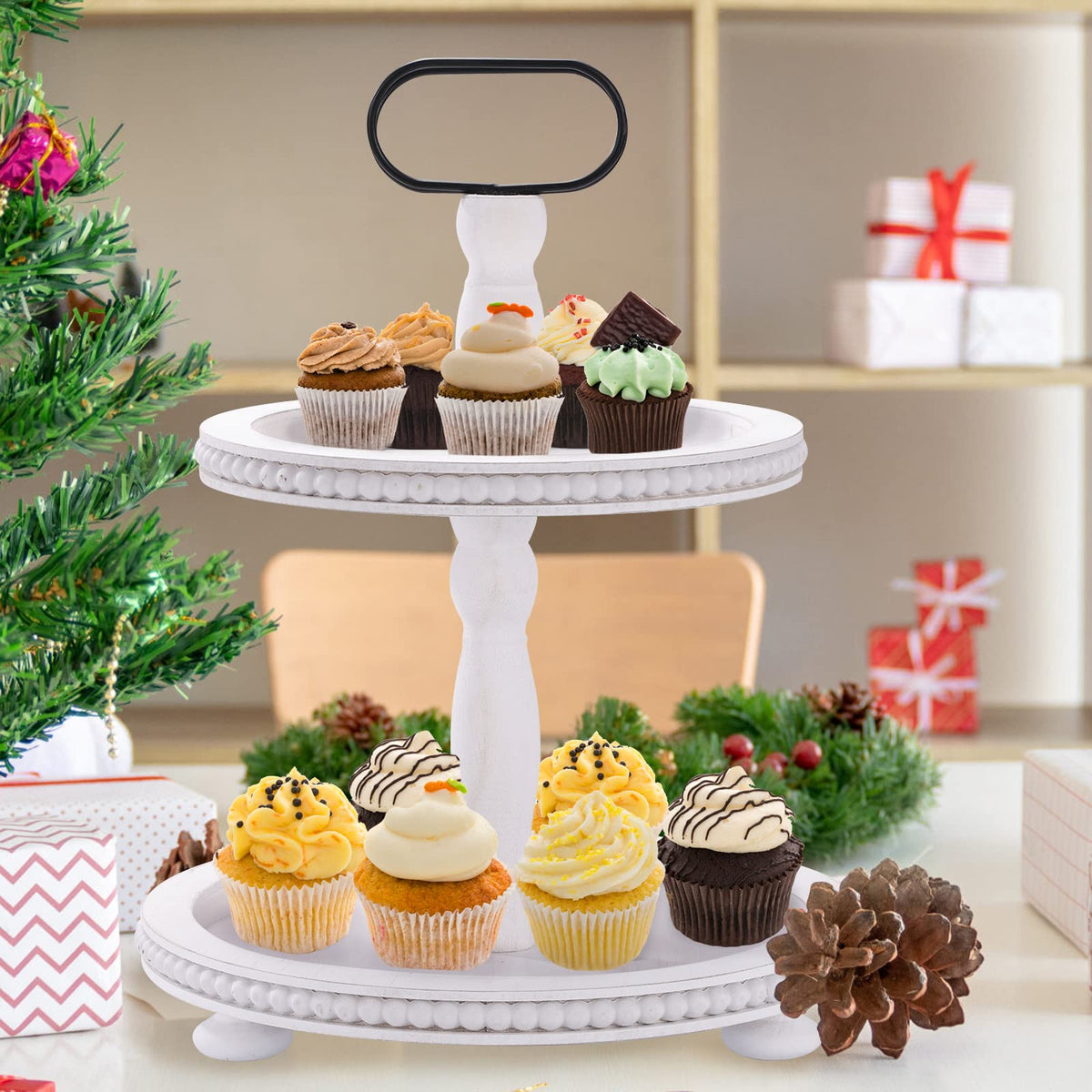 Urban Deco rustic farmhouse stand, ideal as a party centerpiece