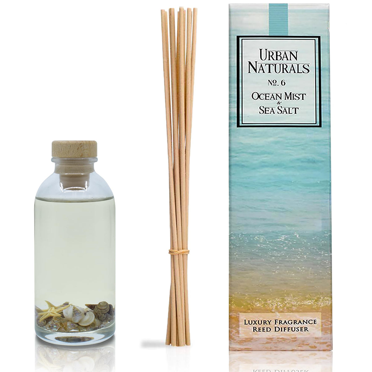Urban Naturals gift box packaging showcases the product as a thoughtful home fragrance.