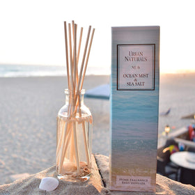 Urban Naturals Ocean Mist reeds releasing scent for continuous long-lasting fragrance.