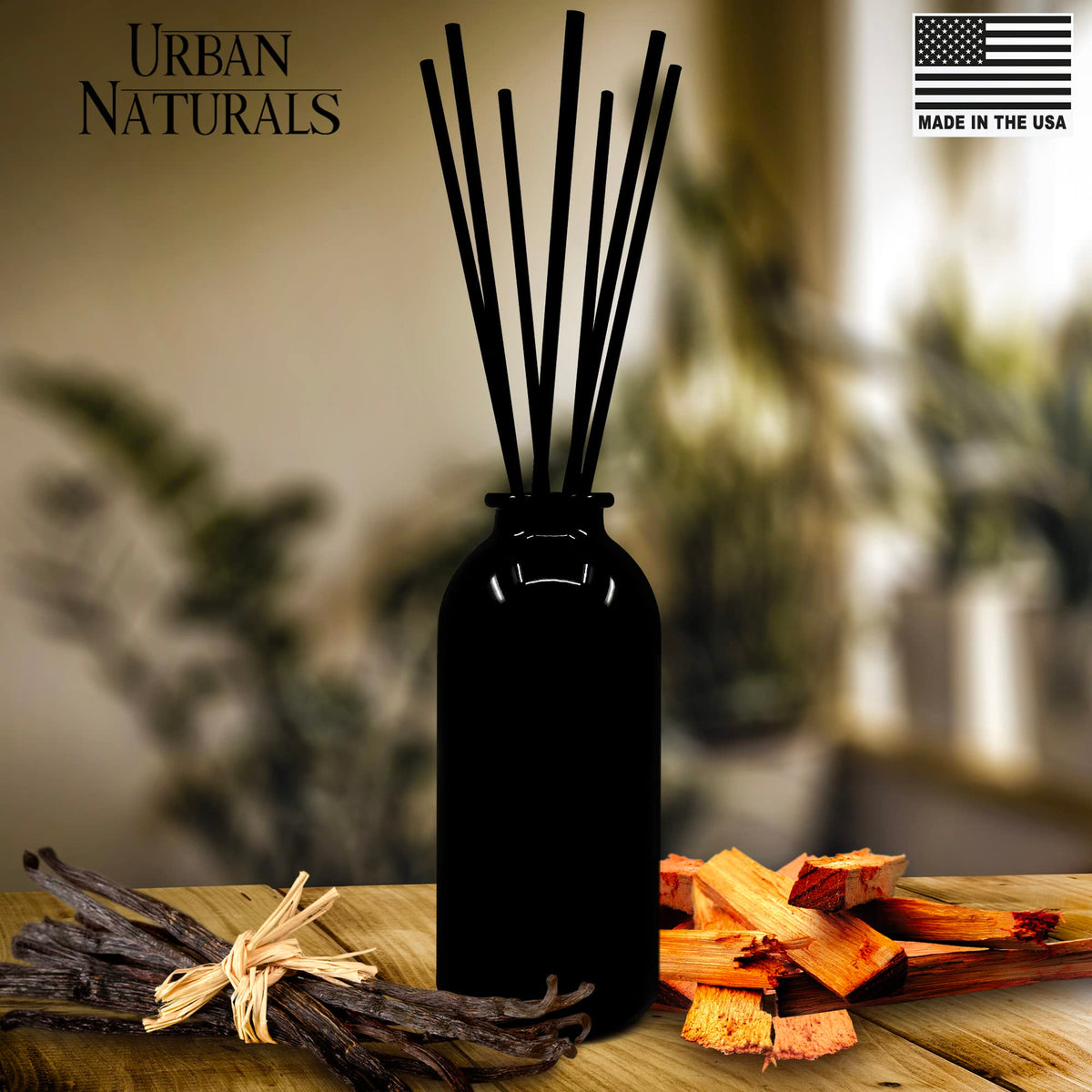 Urban Naturals USA-made label signals quality and craftsmanship.