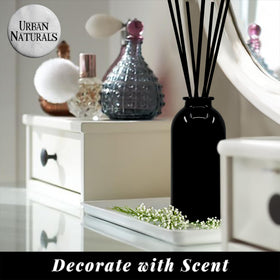 Urban Naturals vanilla bean note enhances living room ambiance.