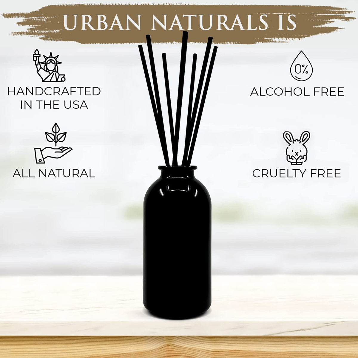 Urban Naturals vanilla bean, sandalwood and leather blend enriches cozy living spaces.