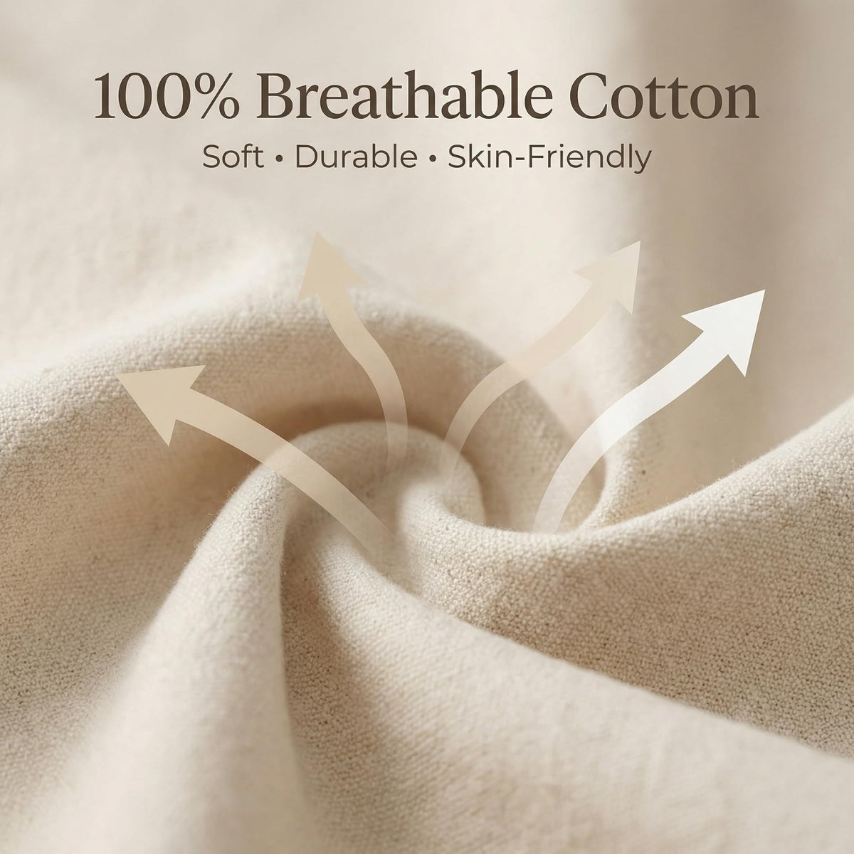 Urban Villa cotton canvas close-up showing breathable, soft-touch fabric.