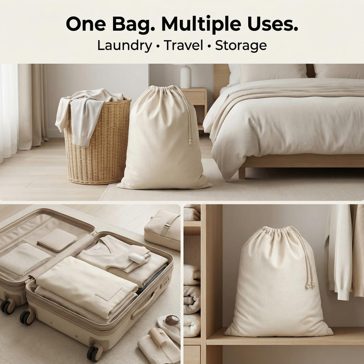 Urban Villa storage bag keeps toys and seasonal items dust-free.