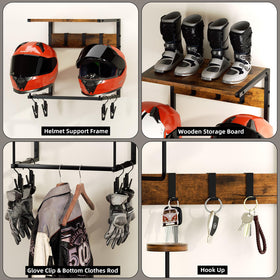 Urban Deco wooden dividers and top shoe shelf add utility