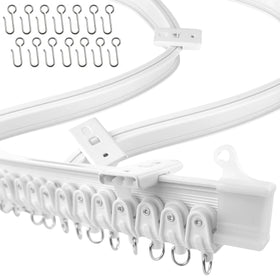 UrbanRed flexible curtain track curve full kit enables DIY room division