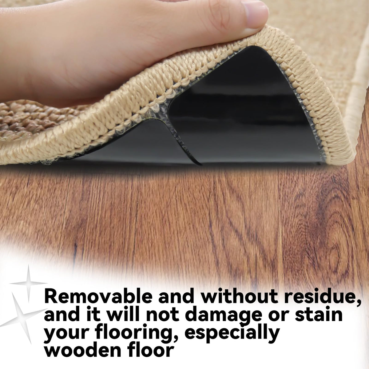 Urdar Brunnr grip strips allow easy removal without floor damage