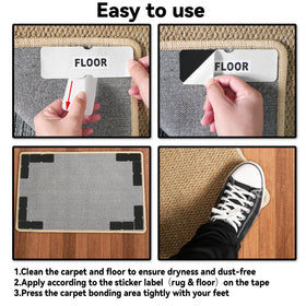 Urdar Brunnr reusable rug tape cleans and reuses after drying
