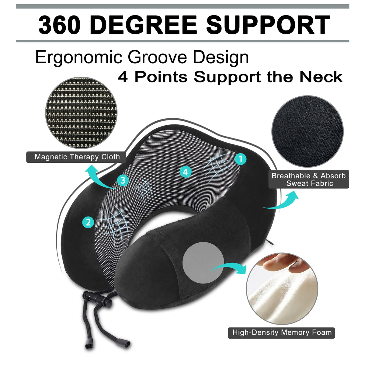 urnexttour duffel bag clip keeps pillow and blanket secured to luggage