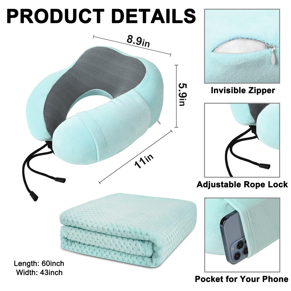 urnexttour sleep mask included for block light during travel
