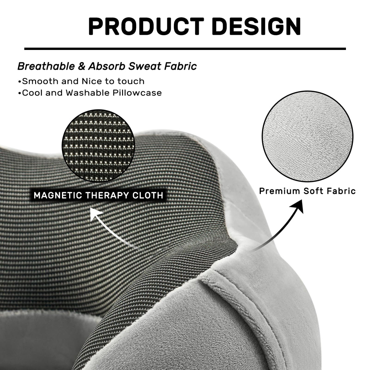 urnexttour adjustable-lock feature on the pillow for secure support