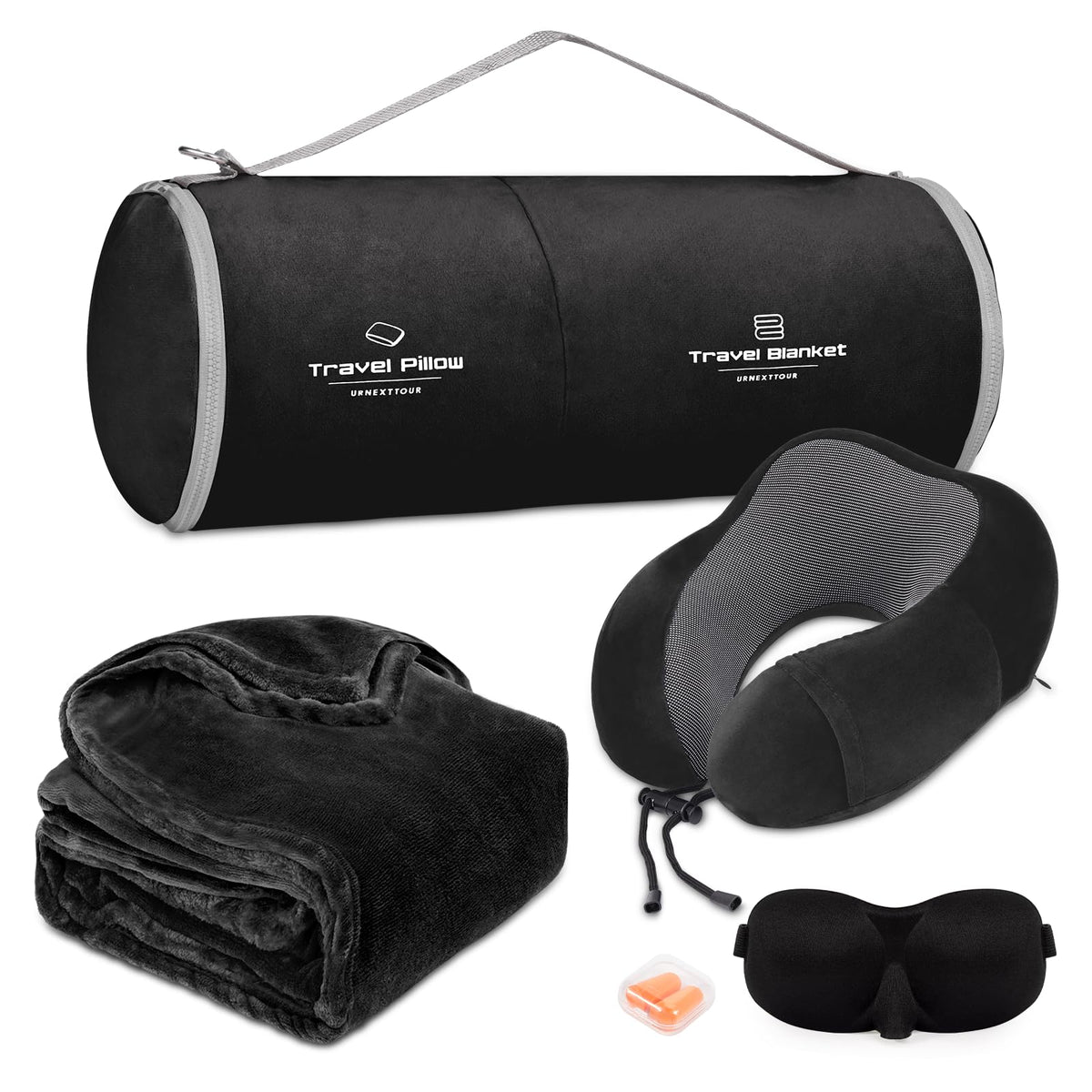 urnexttour travel pillow memory foam supports neck comfort during flights