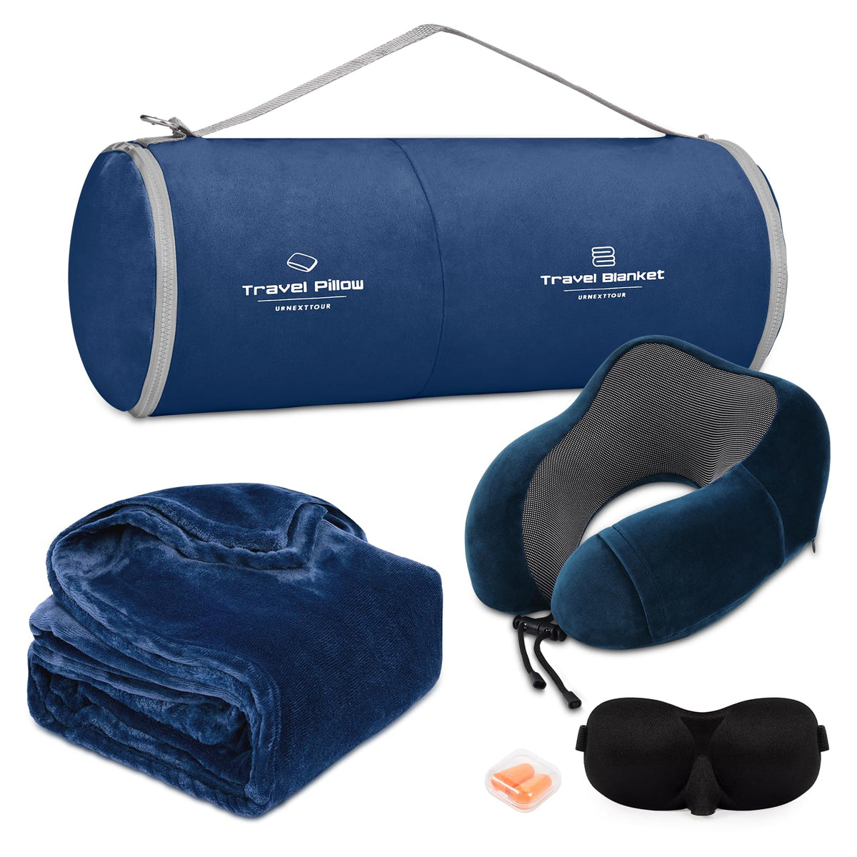urnexttour travel pillow memory foam supports neck comfort on flights