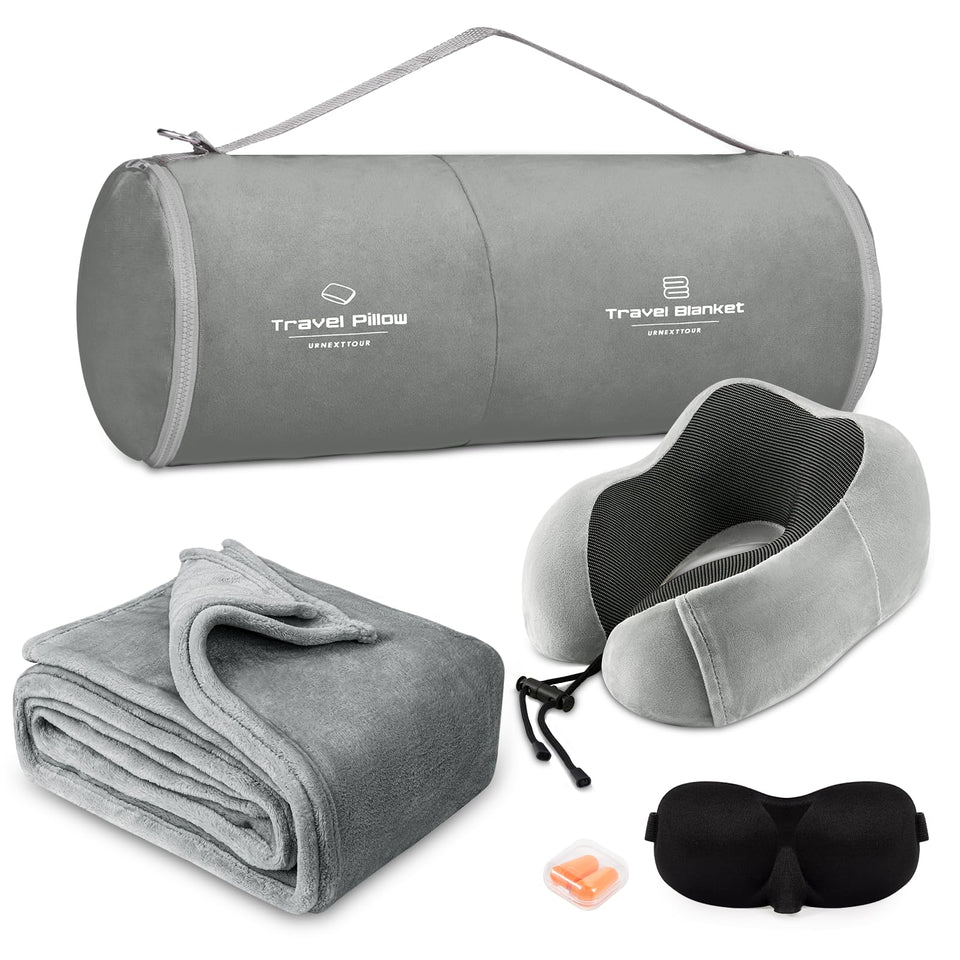 urnexttour travel pillow neck support for comfortable flights.