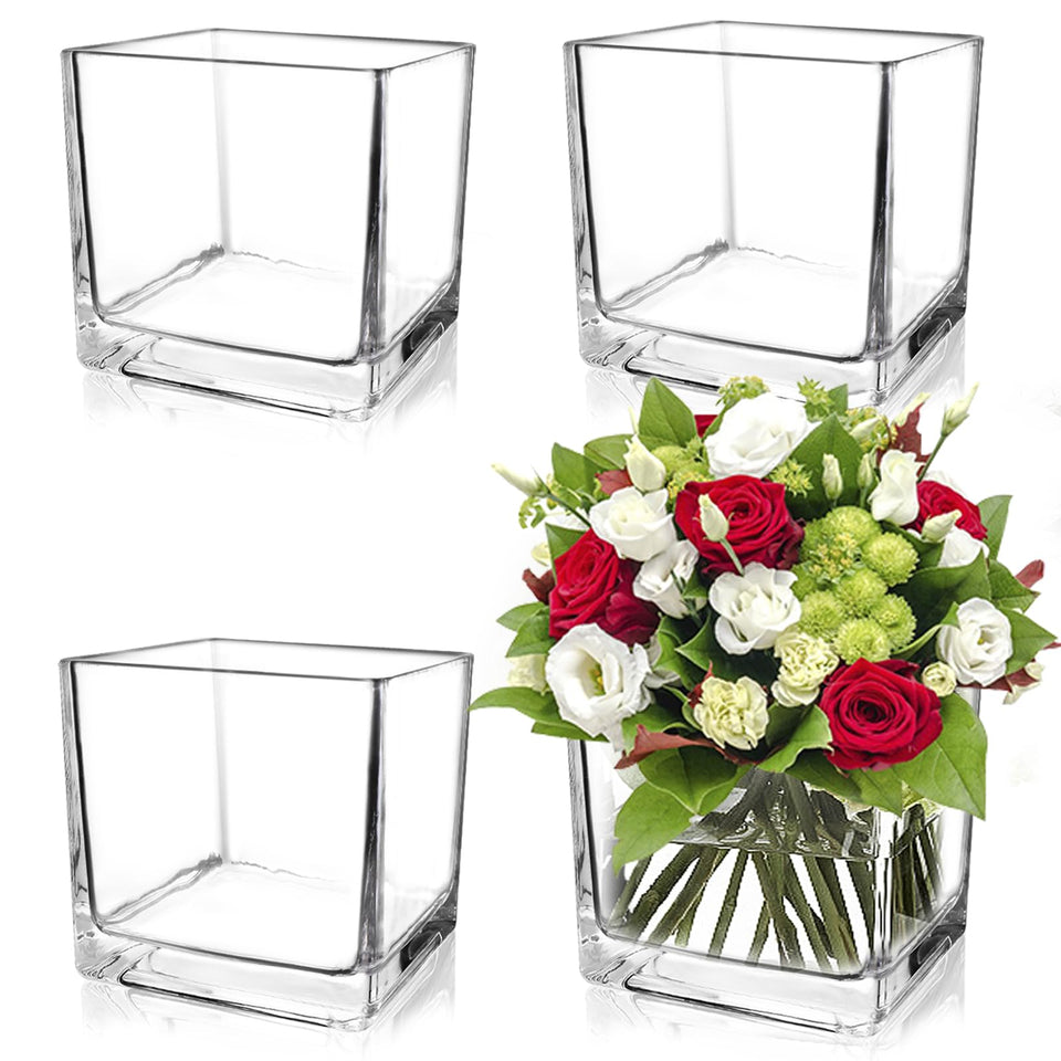 UrSpeedtekLive square vase top view for elegant centerpieces
