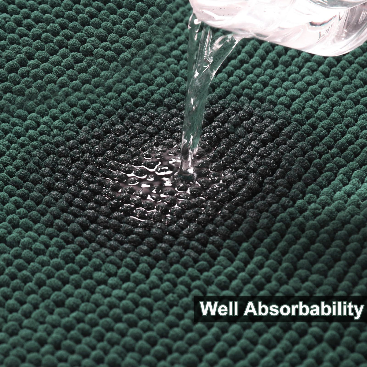 Urvoix chenille fiber close-up shows thick, durable piles