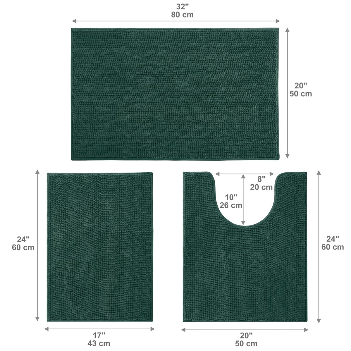 Urvoix home decor rug set adds cohesion to bathrooms