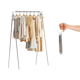 URZCT Travel Garment Rack folded compact for easy packing and backpack travel