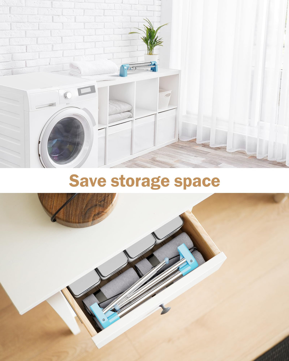 URZCT Travel Garment Rack in handbag demonstrates ultra-portable laundry storage.