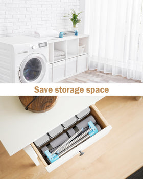 URZCT Travel Garment Rack in handbag demonstrates ultra-portable laundry storage.