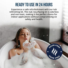 USA-made Ekopel 2K bathtub refinishing kit display