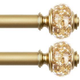 USFOOK 2-pack curtain rod with telescoping 32–58 inch reach for easy length customization.