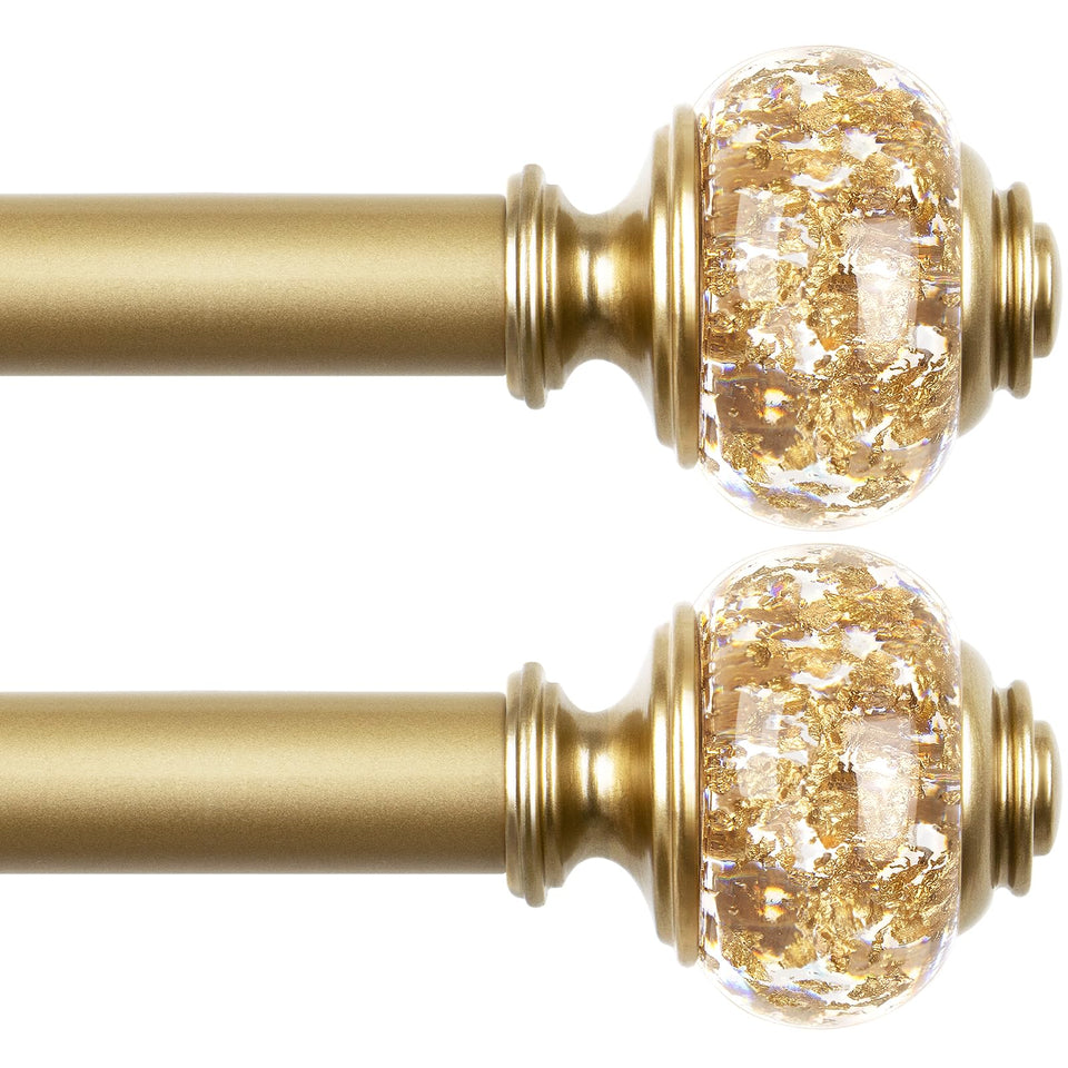 USFOOK 2-pack curtain rod with telescoping 32–58 inch reach for easy length customization.