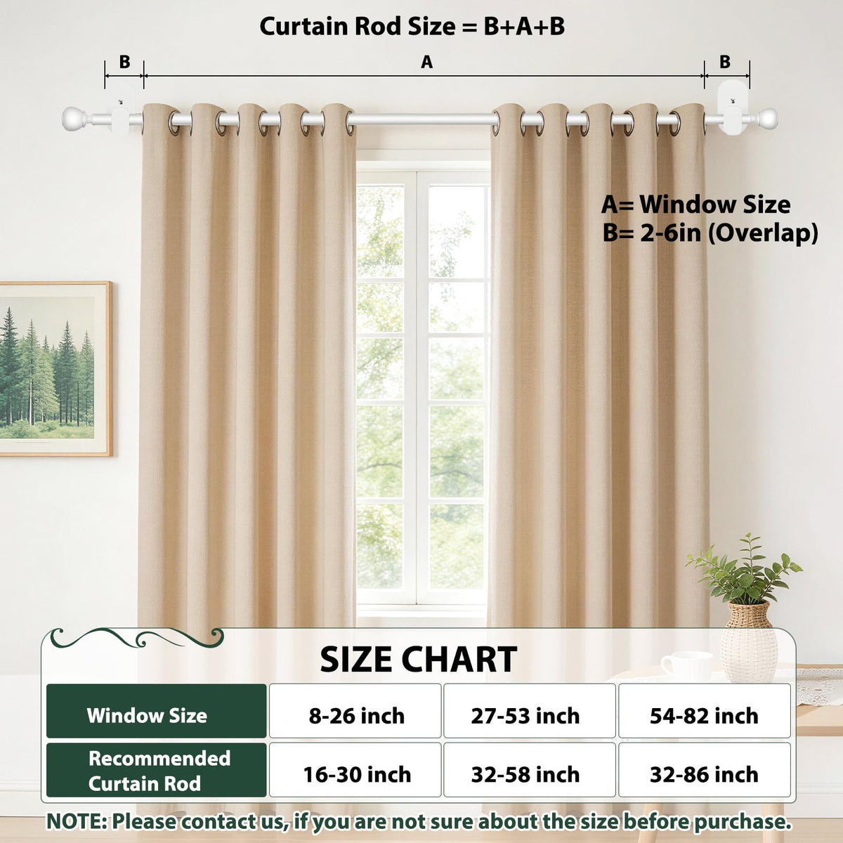 Apartment friendly curtain rod setup for quick window refresh.