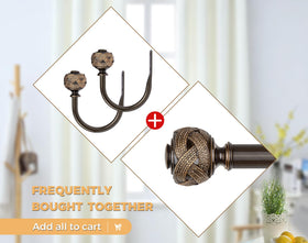 USFOOK smooth-sliding curtain rod prevents grommet snagging