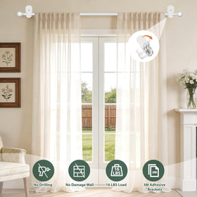 Center bracket adds stability for tall setups like 86 inch models.