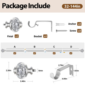 USFOOK adjustable length from 32 to 120 inches suits many layouts