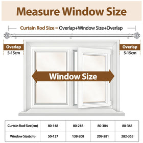 USFOOK 7/8 inch diameter supports thicker drapes reliably