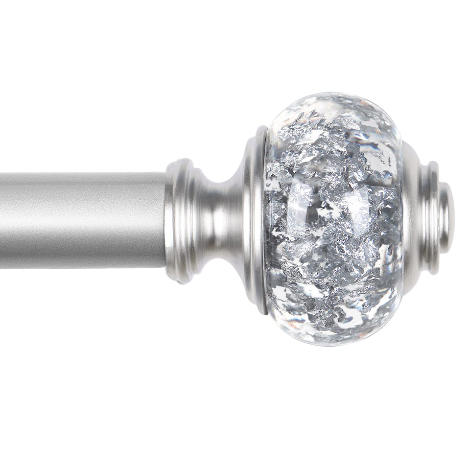 USFOOK curtain rod with crystal finial adds elegant sparkle to windows