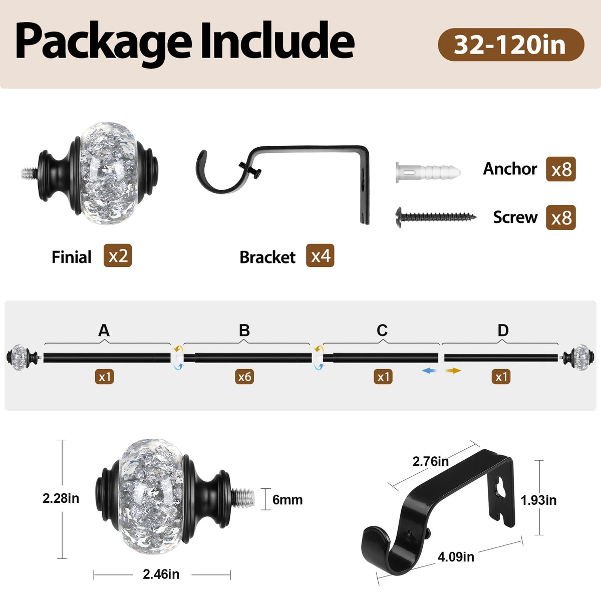 USFOOK easy install package enables mounting in minutes
