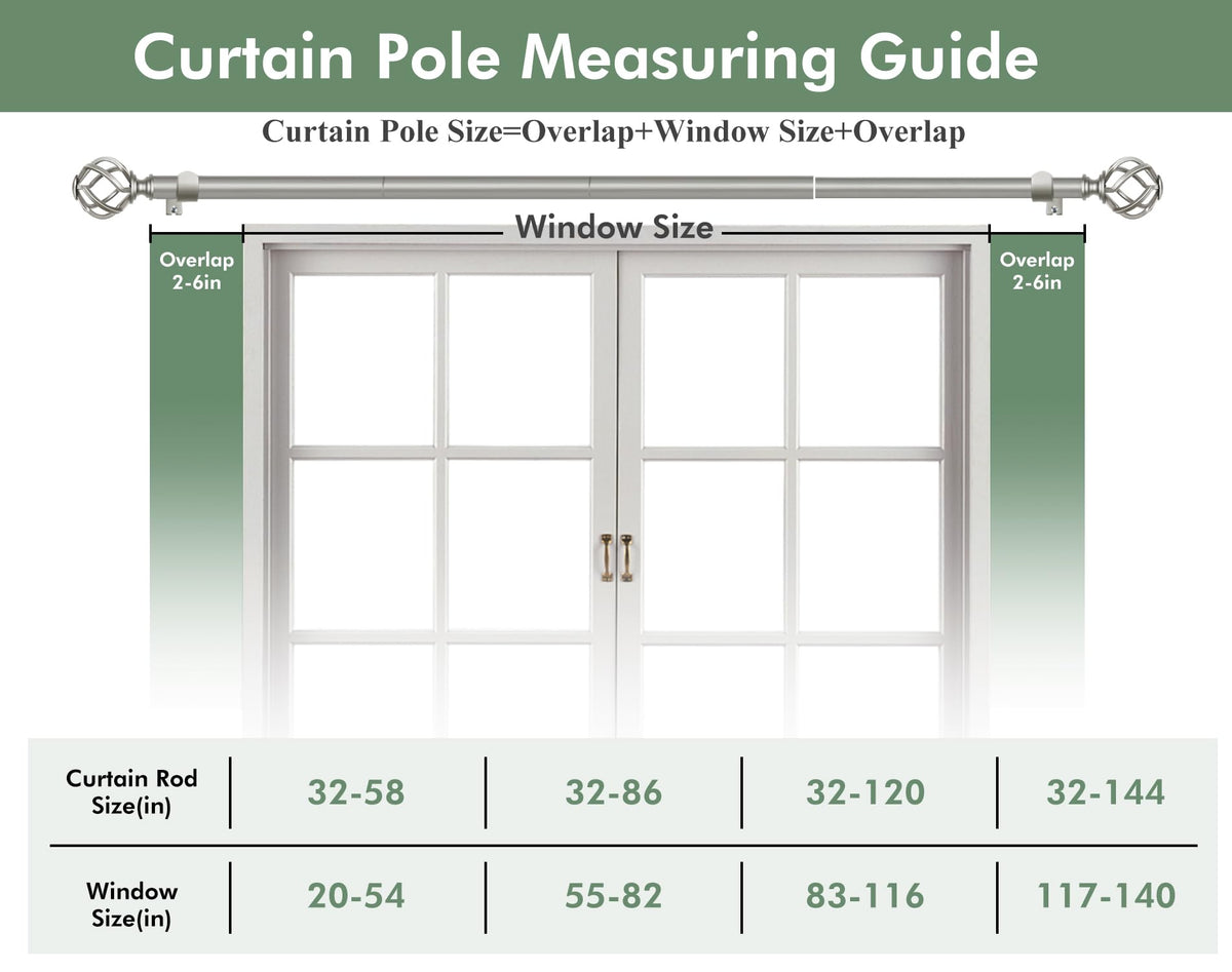 USFOOK 2-pack ready-to-hang solution for multiple windows.