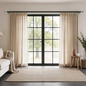 USFOOK heavy-duty metal rod with brackets and hardware for quick install