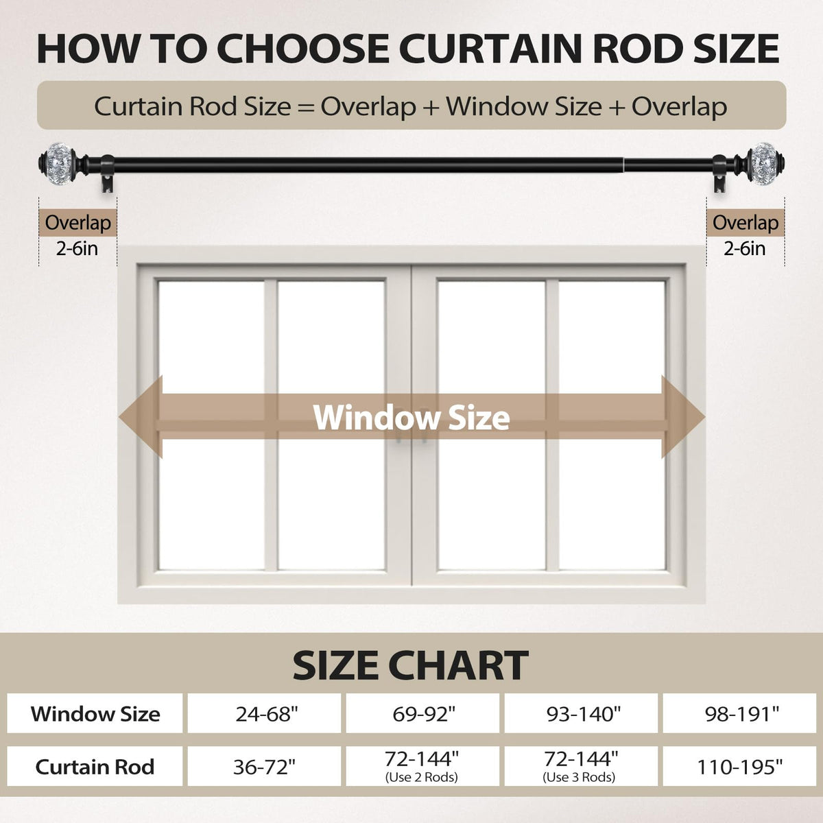USFOOK office curtain rod adds a clean, stylish window treatment