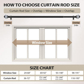 USFOOK office curtain rod adds a clean, stylish window treatment