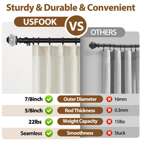 USFOOK silver foil detail enhances decorative finish around finials