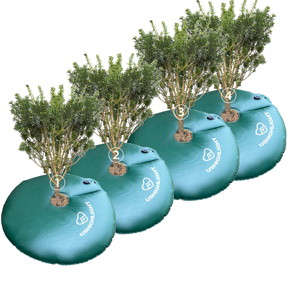 USHIGHLIGHT tree watering ring around a tree ensures even moisture distribution