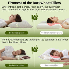 USlixury buckwheat pillow quiet rustle indicating natural hull movement