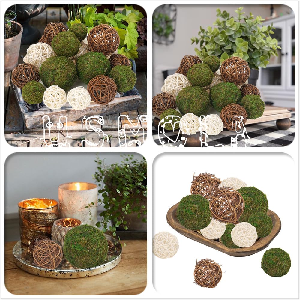 USMOLA decorative balls for bowls, vases, and tabletop styling