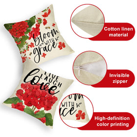 Ussap 18x18 inch pillow cover with invisible zipper for easy refilling