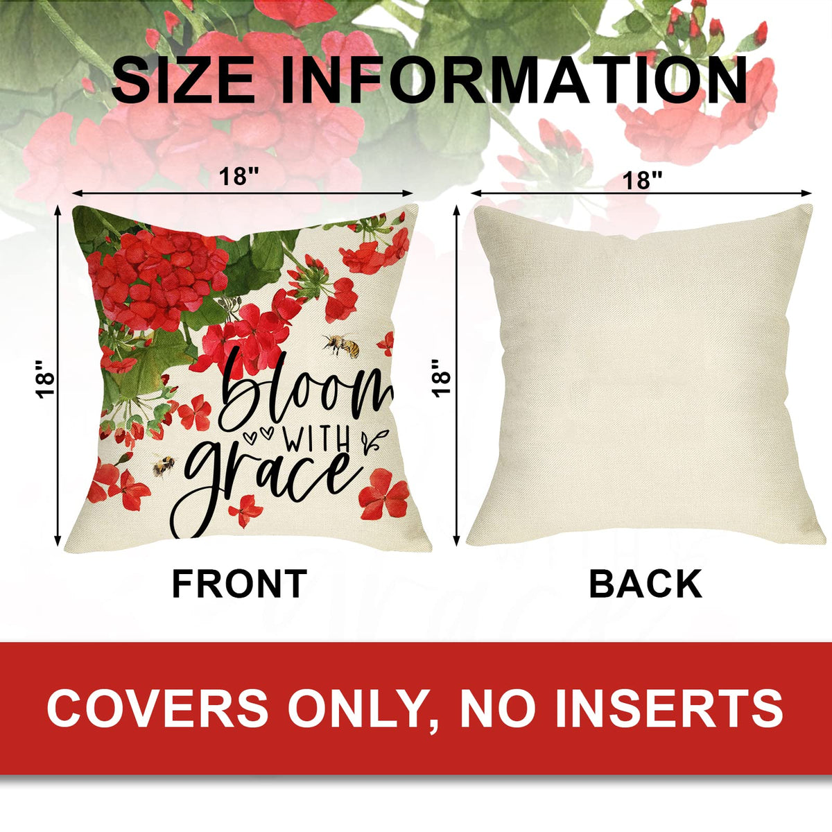 Ussap sweet home floral bloom pillow cover brings spring vibes to sofa