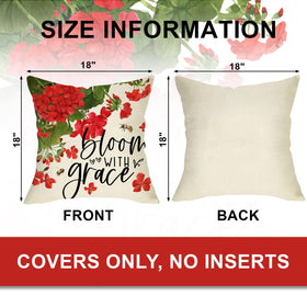 Ussap sweet home floral bloom pillow cover brings spring vibes to sofa