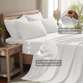 USXIBEI king size pillowcase 20 by 40 provides smooth breathable comfort