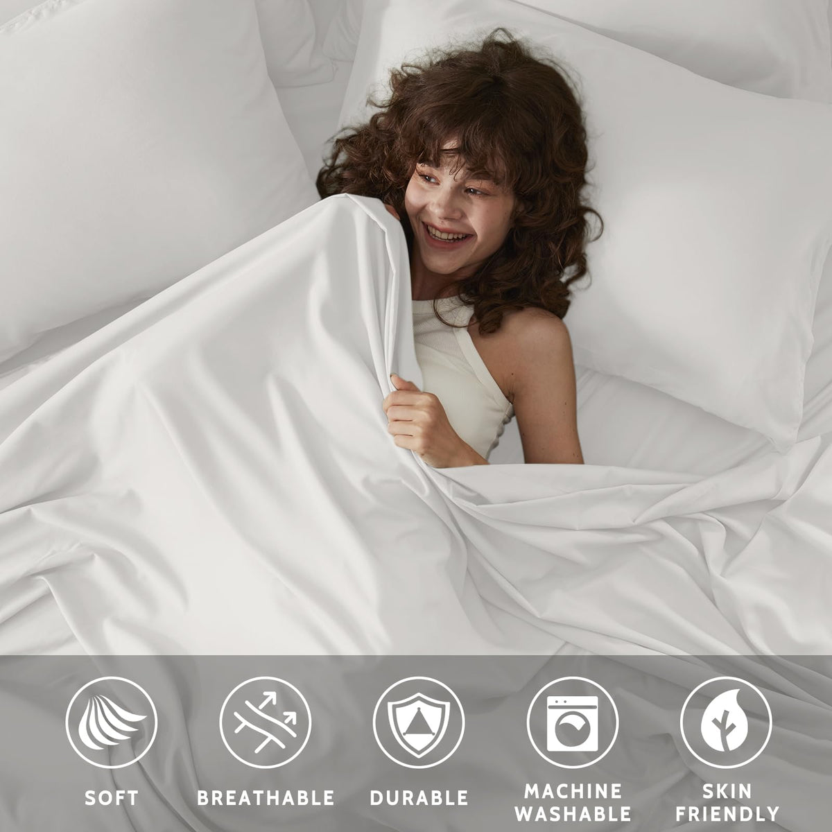 USXIBEI king size pillowcase 20 by 40 with reinforced stitching for durability