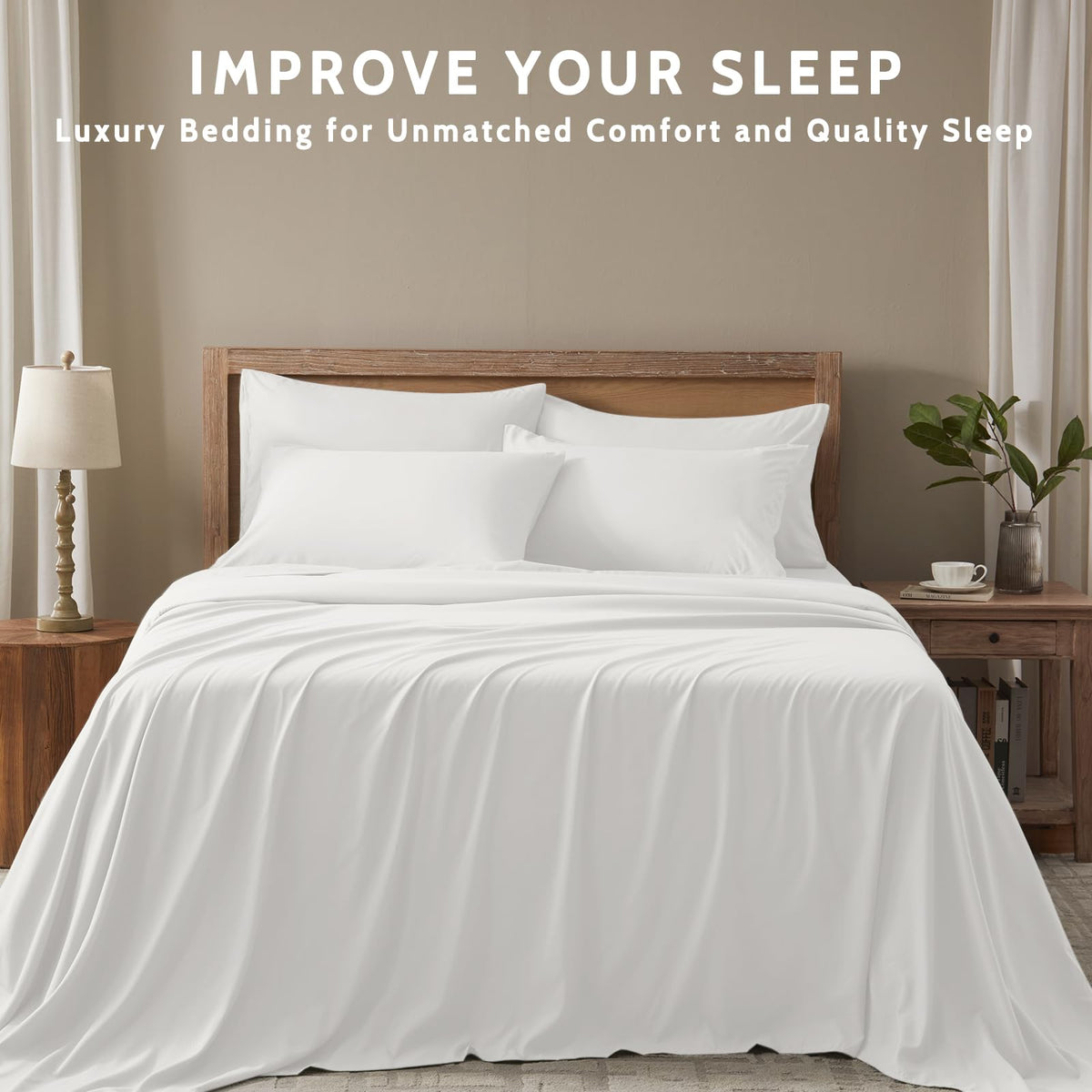USXIBEI king size pillowcase 20 by 40 enhances cooling and softness