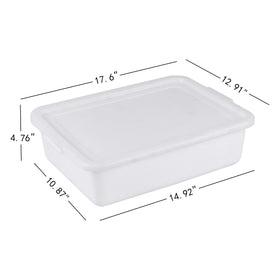 Utiao bus tub with stackable design demonstrates efficient vertical storage.