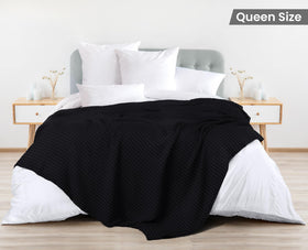 Utopia Bedding 100% cotton waffle texture close-up showing softness and durability.